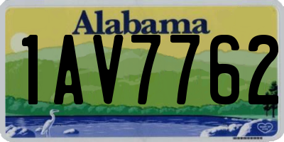 AL license plate 1AV7762