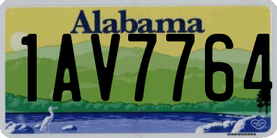 AL license plate 1AV7764