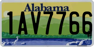 AL license plate 1AV7766