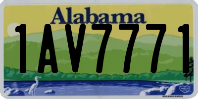 AL license plate 1AV7771