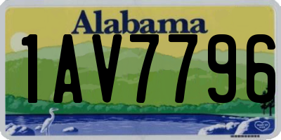 AL license plate 1AV7796