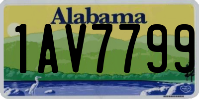 AL license plate 1AV7799