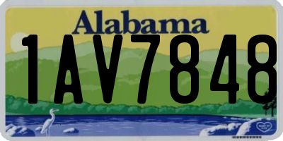 AL license plate 1AV7848