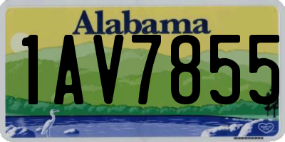 AL license plate 1AV7855