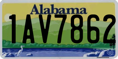 AL license plate 1AV7862