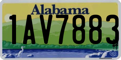 AL license plate 1AV7883