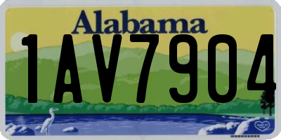 AL license plate 1AV7904