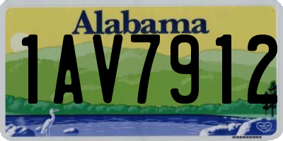 AL license plate 1AV7912