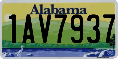 AL license plate 1AV7937