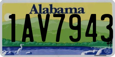 AL license plate 1AV7943