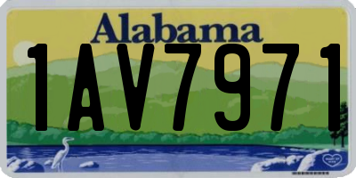 AL license plate 1AV7971