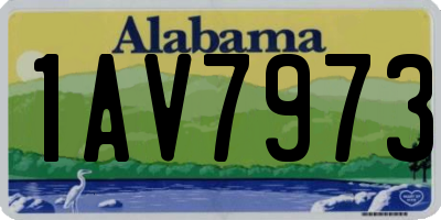 AL license plate 1AV7973