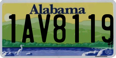 AL license plate 1AV8119