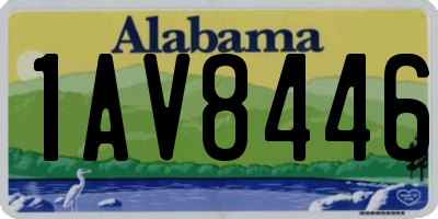 AL license plate 1AV8446