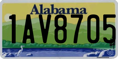 AL license plate 1AV8705