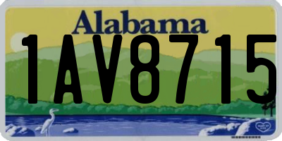 AL license plate 1AV8715