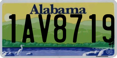 AL license plate 1AV8719