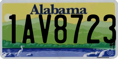 AL license plate 1AV8723