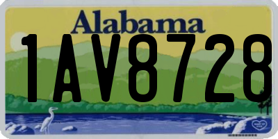 AL license plate 1AV8728