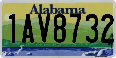 AL license plate 1AV8732