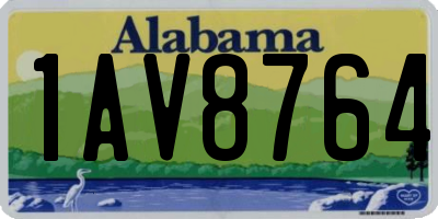 AL license plate 1AV8764