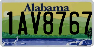 AL license plate 1AV8767