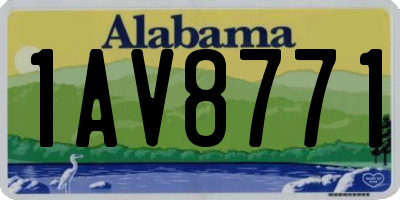 AL license plate 1AV8771