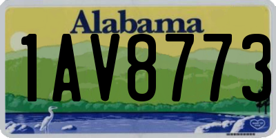 AL license plate 1AV8773