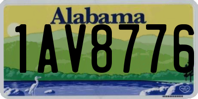 AL license plate 1AV8776