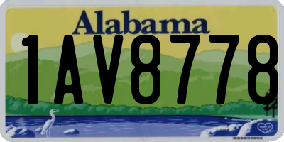 AL license plate 1AV8778