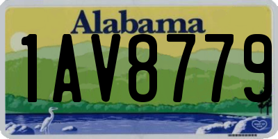 AL license plate 1AV8779