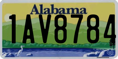 AL license plate 1AV8784