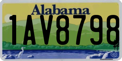 AL license plate 1AV8798