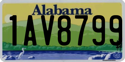 AL license plate 1AV8799