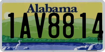 AL license plate 1AV8814