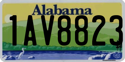 AL license plate 1AV8823