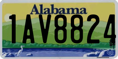 AL license plate 1AV8824
