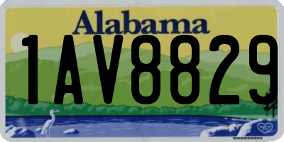 AL license plate 1AV8829