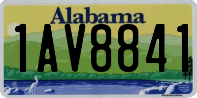 AL license plate 1AV8841