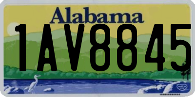 AL license plate 1AV8845