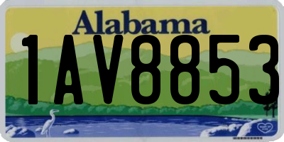 AL license plate 1AV8853