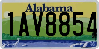 AL license plate 1AV8854