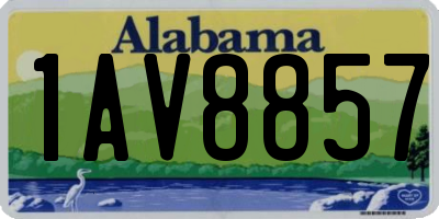 AL license plate 1AV8857