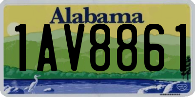 AL license plate 1AV8861