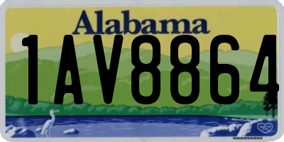AL license plate 1AV8864