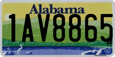 AL license plate 1AV8865