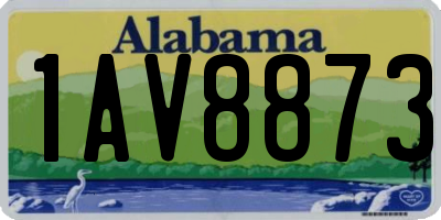 AL license plate 1AV8873