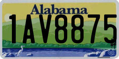 AL license plate 1AV8875