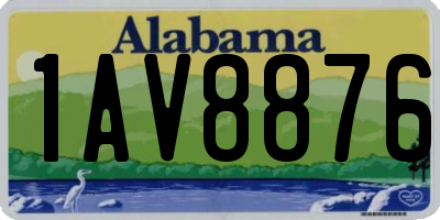 AL license plate 1AV8876