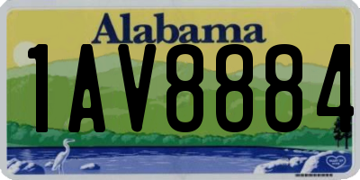 AL license plate 1AV8884
